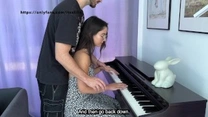 MY PIANO TEACHER CUM ON MY PUSSY